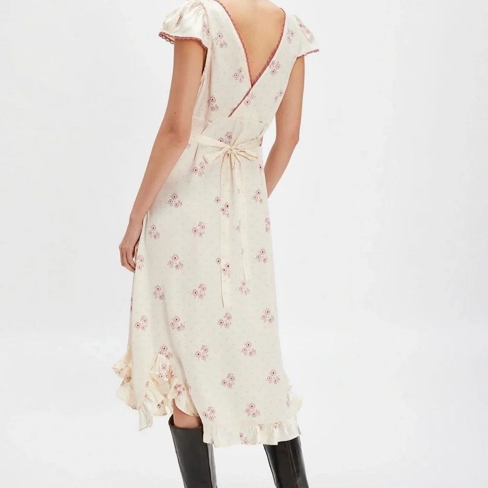 NWT! Free People Haven Embroidered Midi Dress - Picture 6 of 15